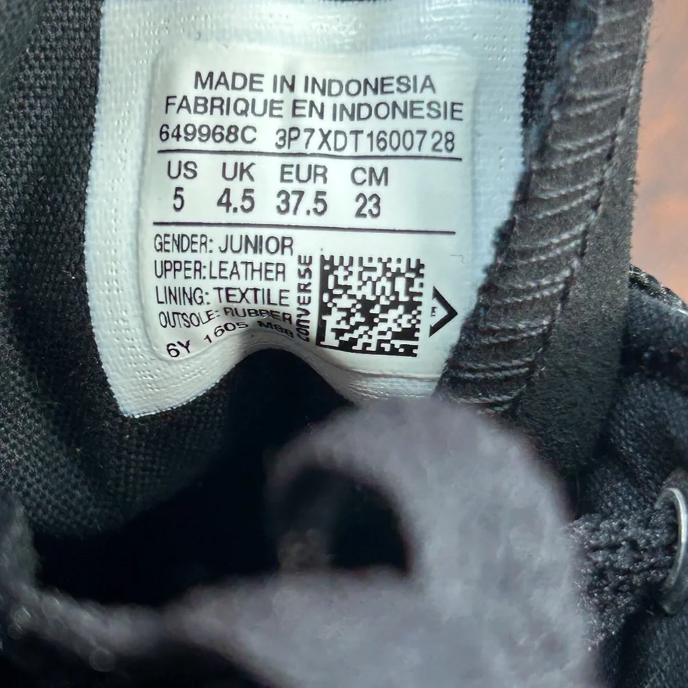 Converse Ct Side Zip Hi Black Mouse Shoes‎